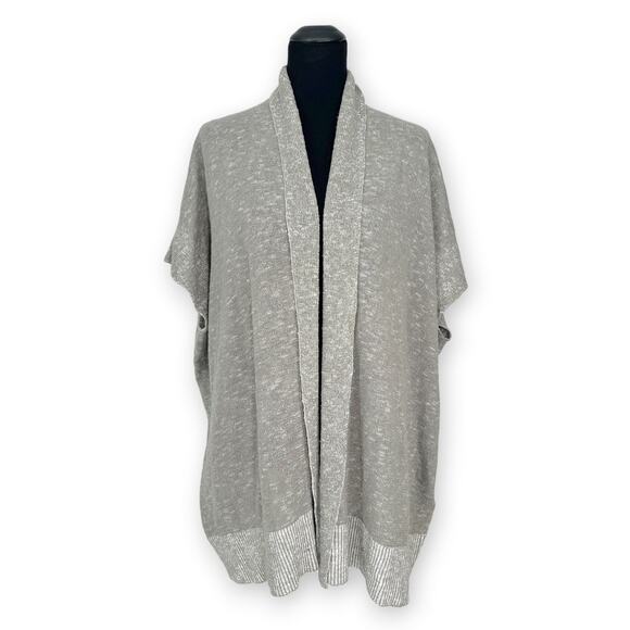 EILEEN FISHER | NWOT | L | Organic Cotton Linen Long Length Slub Cardigan - Picture 2 of 6